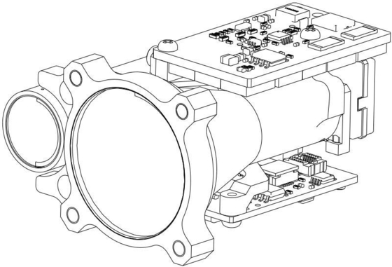 Module RL4000 de mesure de distance de laser de sécurité d'oeil humain